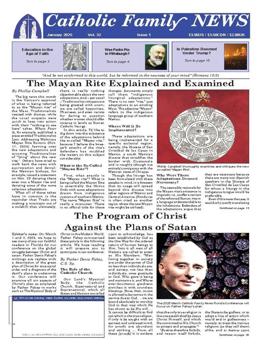 Title details for Catholic Family News by Catholic Family News - Available